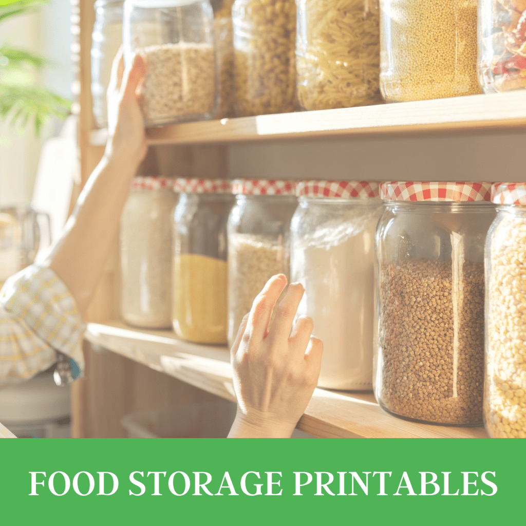 Food Storage Printables